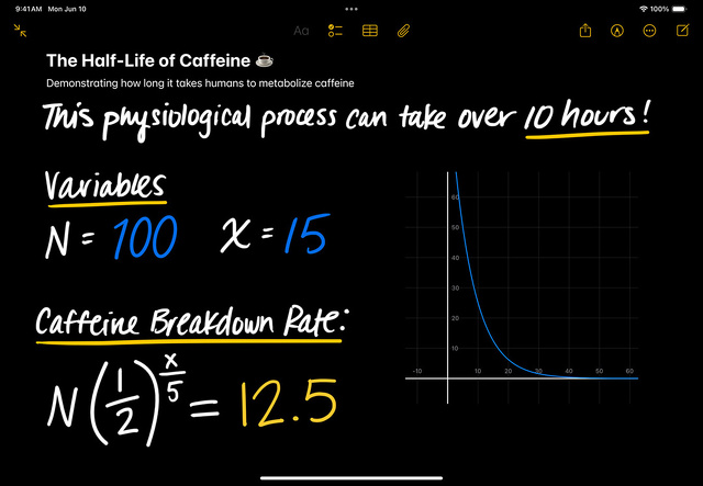 iPadOS 18：計算メモ