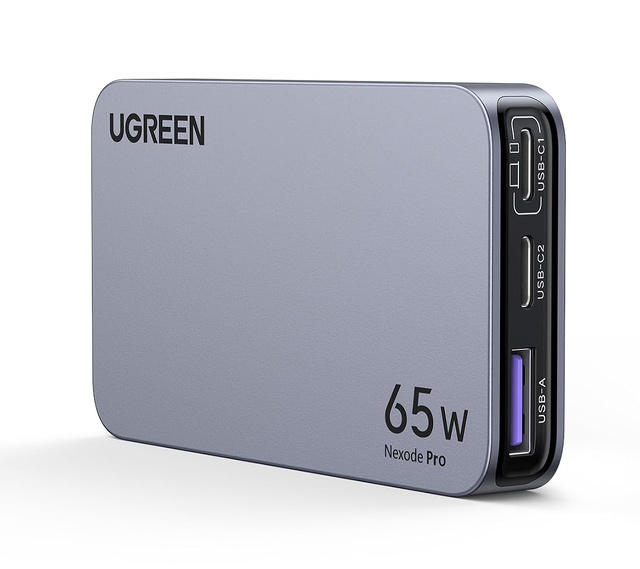 UGREEN Nexode Pro 65W GaN 薄型急速充電器 海外用変換プラグ付き