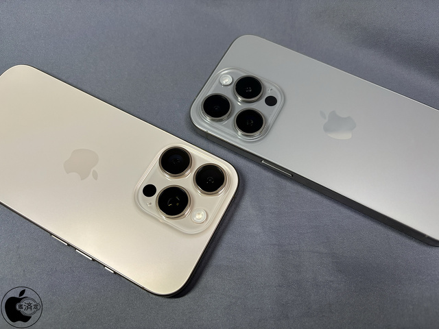 iPhone 16 Pro背面カメラ:iPhone 15 Pro背面カメラ