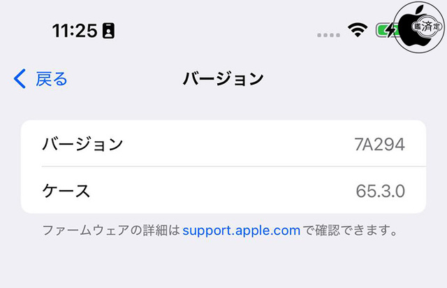 AirPods Pro (第 2 世代)用ファームウェア・アップデート 7A294
