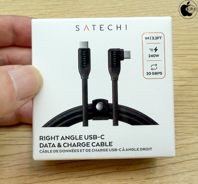 Satechi Right-Angle USB-C to USB-C Data and Charge Cable