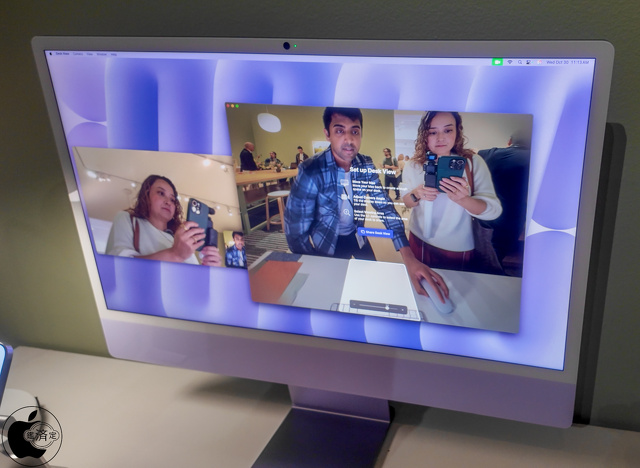 デスクビューに対応した12MPセンターフレームカ﻿メ﻿ラ