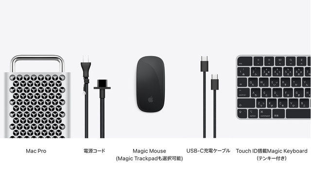 Mac Pro (2023)同梱品