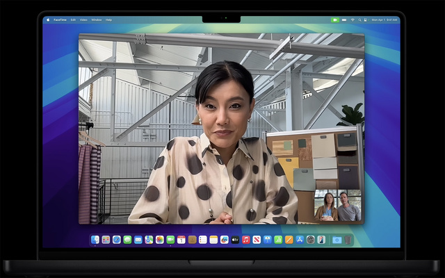 新しい12MPセンターフレームカメラ