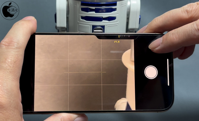 カメラコントロールのスライド操作