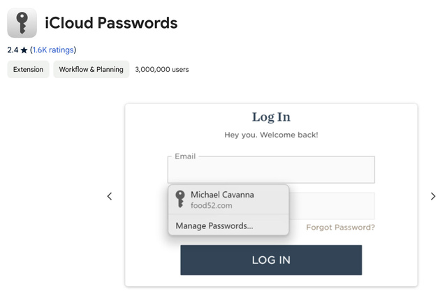 iCloudパスワード