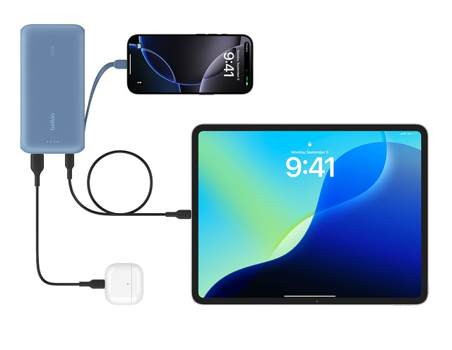 BoostCharge Power Bank 20K with Integrated Cable