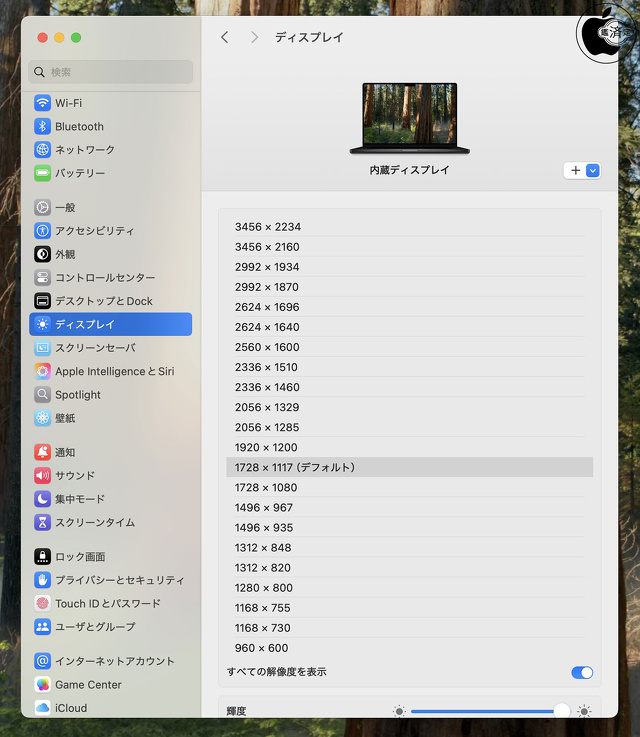 MacBook Pro (16-inch, 2023)：最大解像度