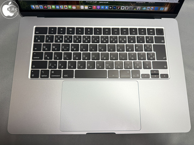 MacBook Air (15-inch, M4, 2025)：キーボード