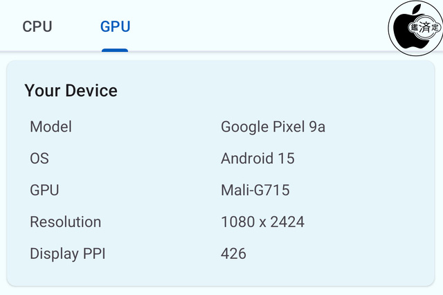 Google Pixel 9aのGoogle Tensor G4 GPU 仕様