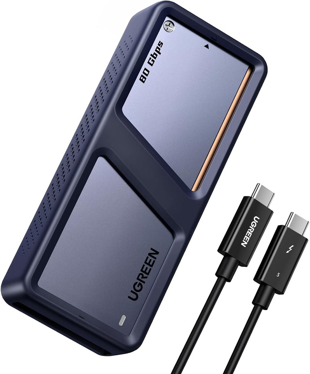 UGREEN Thunderbolt 5 SSDケース D705 新品同様 Amazon、UGREENのThunderbolt 5接続M.2 SSDケース「UGREEN D705