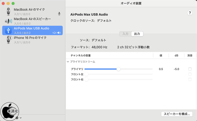 AirPods Max USB Audio