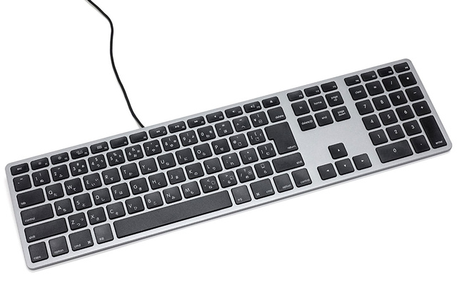 Matias Wired Aluminum keyboard for Mac - Space Gray 日本語配列