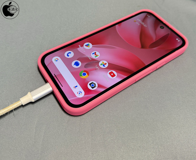Google Pixel 9a:USB-Cケーブル充電