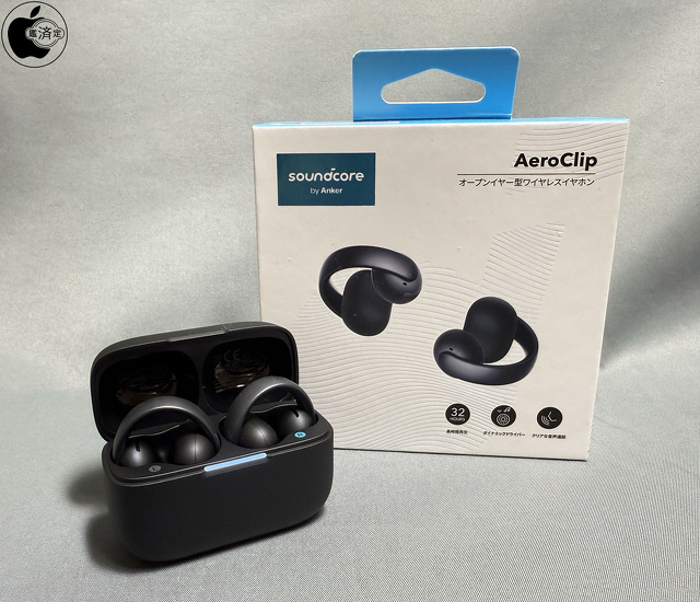 Anker Soundcore AeroClip ワイヤレスイヤホン ブラック