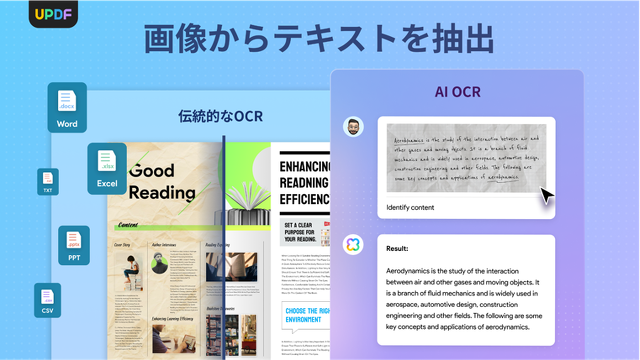 UPDF：画像からテキストを抽出