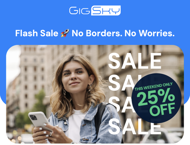 GigSky：フラッシュセール！