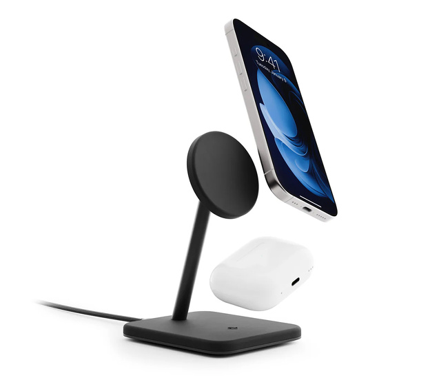 Twelve South HiRise 2 Deluxe 2-in-1 Wireless Charging Stand