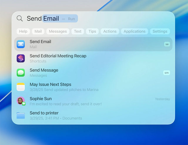 Spotlightから直接実行