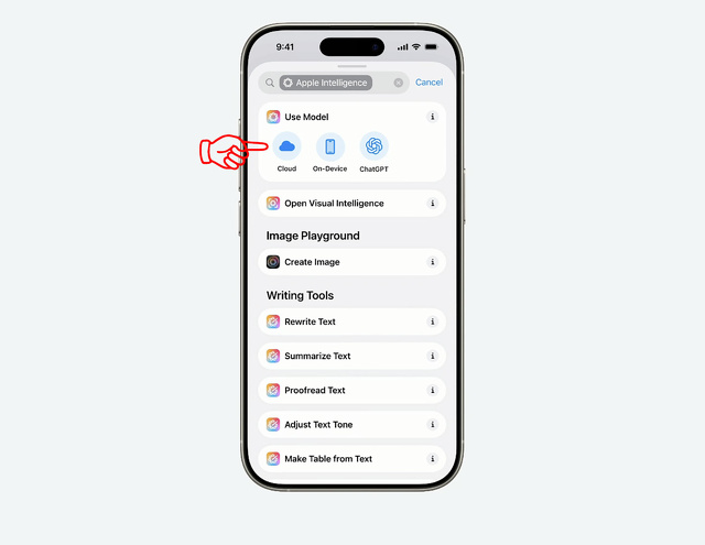 Apple Intelligence対応ショートカットアプリ