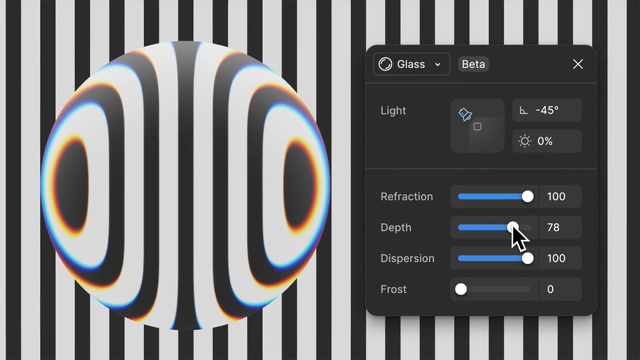 Figma：Glassエフェクト