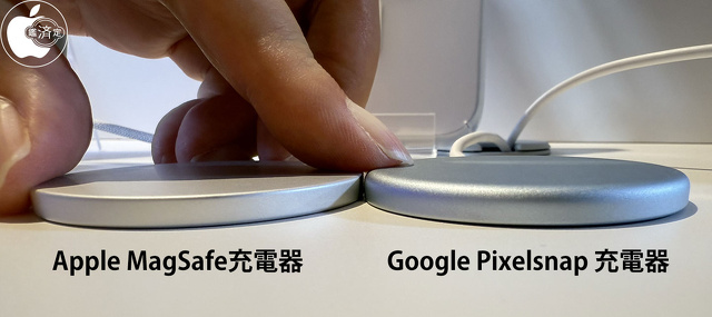 Apple MagSafe充電器：Google Pixelsnap 充電器