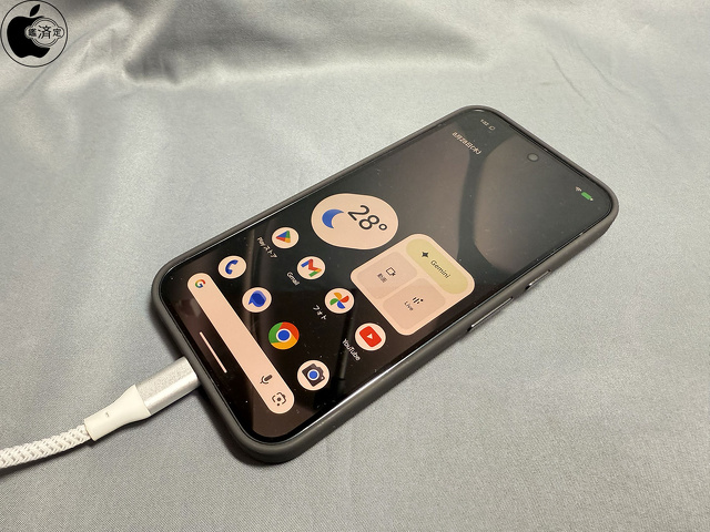 Google Pixel 10 Pro XL：USB-Cケーブル充電