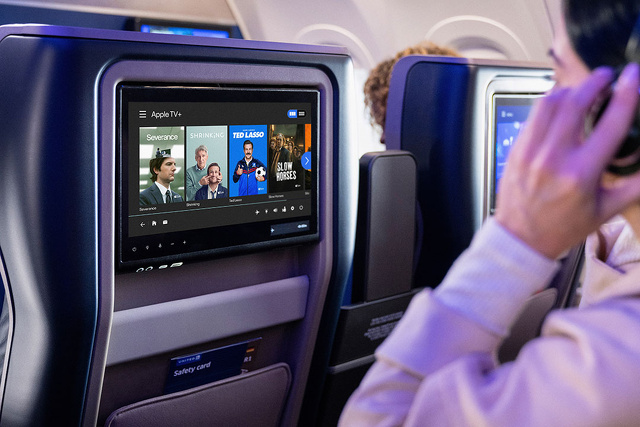 ユナイテッド航空：Apple TV+