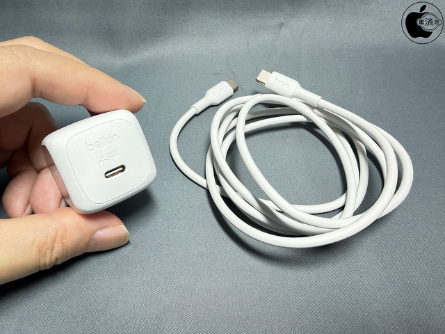 Belkin BoostCharge Cubic Charger 45W（PPS）、Belkin BoostCharge ProUSB-C to USB-C Cable 60W（1.5m）