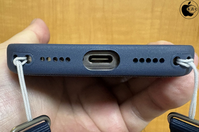 MagSafe対応iPhone 17 Proテックウーブンケース:iPhone 16 Proの底面側