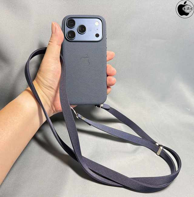 MagSafe対応iPhone 17 Proテックウーブンケース：Apple クロスボディストラップ