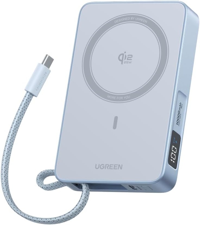 UGREEN MagFlow マグネット式モバイルバッテリー 10000mAh 25W