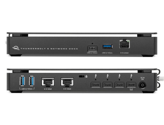 OWC Thunderbolt 5 Dual 10GbE Network Dock