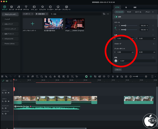 アンカーポイント