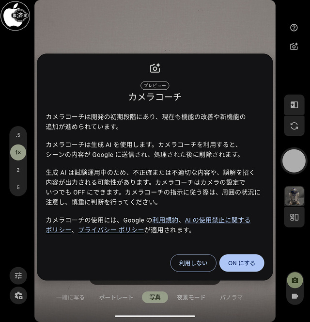 Google Pixel 10 Pro Fold：カメラコーチ
