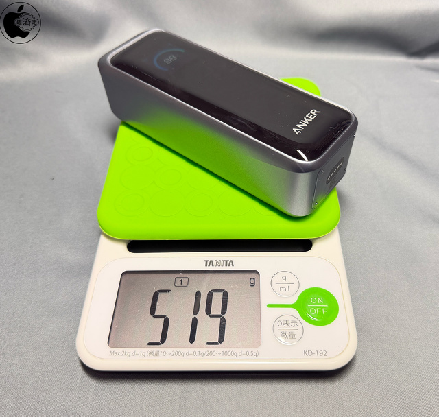 Anker Prime Power Bank (20100mAh, 220W)：519g