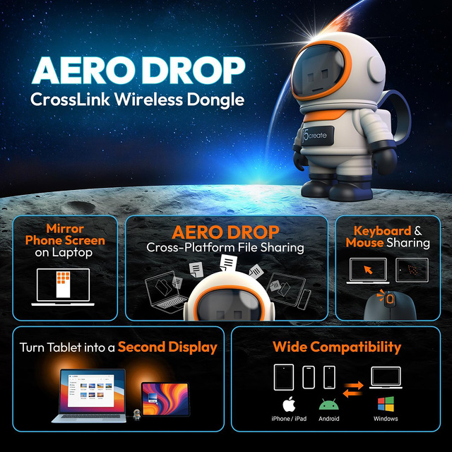 JUAW22 AERO DROP CrossLink Wireless Dongle