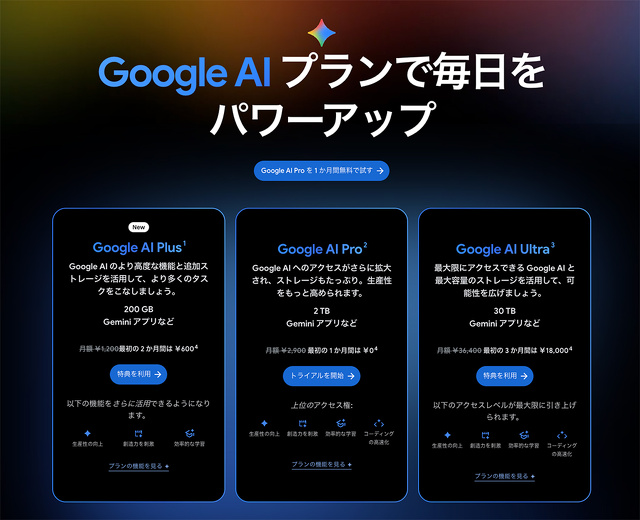 Google AIプラン