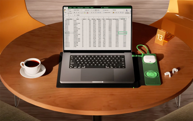 Razer Laptop Sleeve 16 with Wireless Charging for Devices