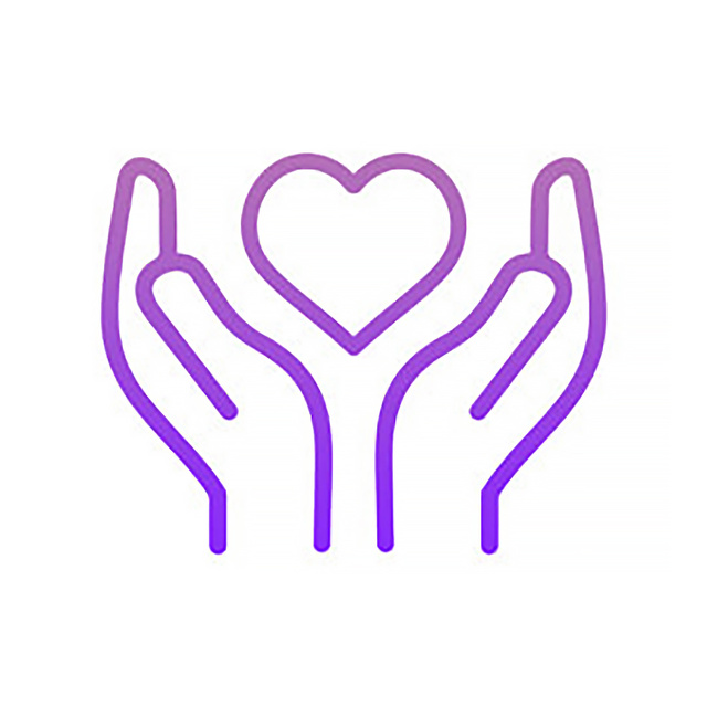 Apple Giving Heart Hand