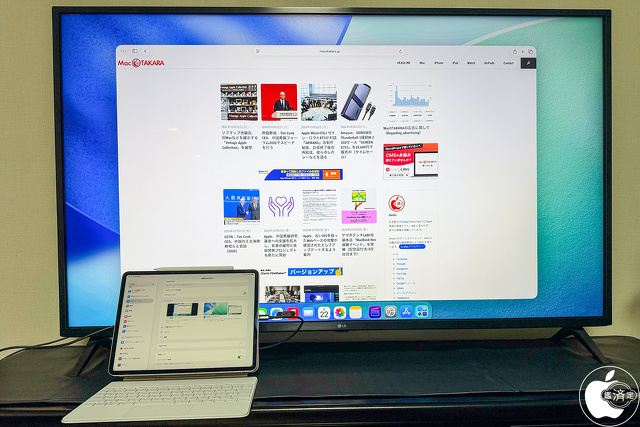 iPad Air 13-inch (M4)：LG 55UM7300EJA