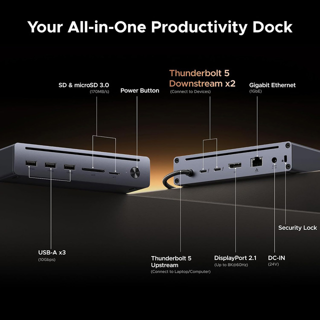 UGREEN Maxidok 10-in-1 Thunderbolt 5 ドッキングステーション