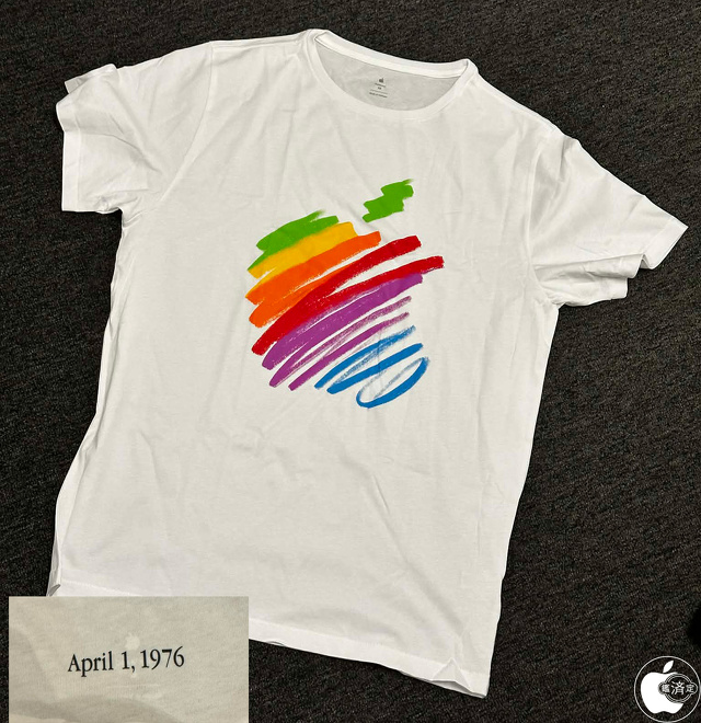 Apple 50th Anniversary Logo T-Shirt WT