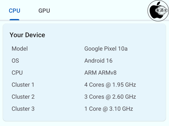Google Pixel 10aのGoogle Tensor G4 CPU 仕様
