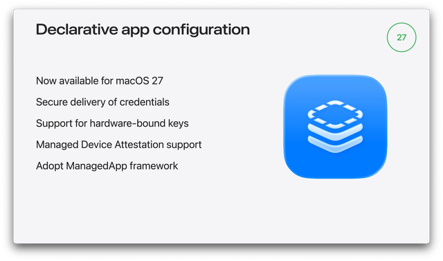 Declarative app configuration