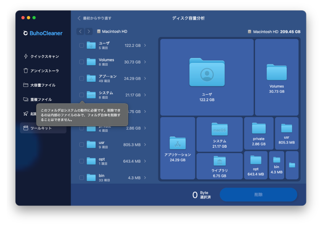 BuhoCleanerの制限