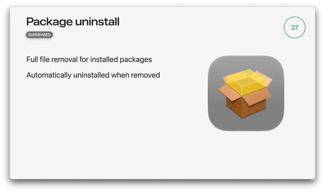 Package uninstall