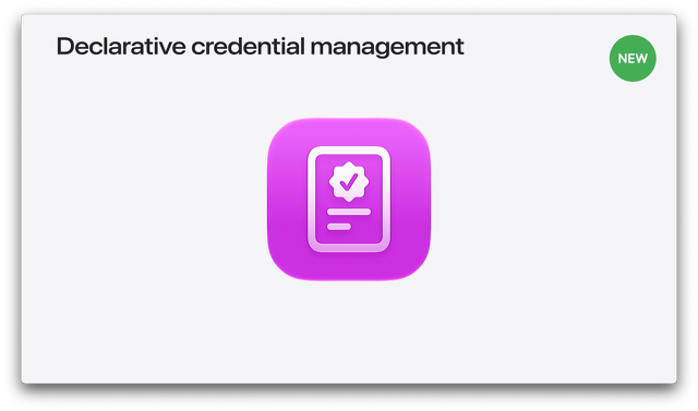 Declarative credential management