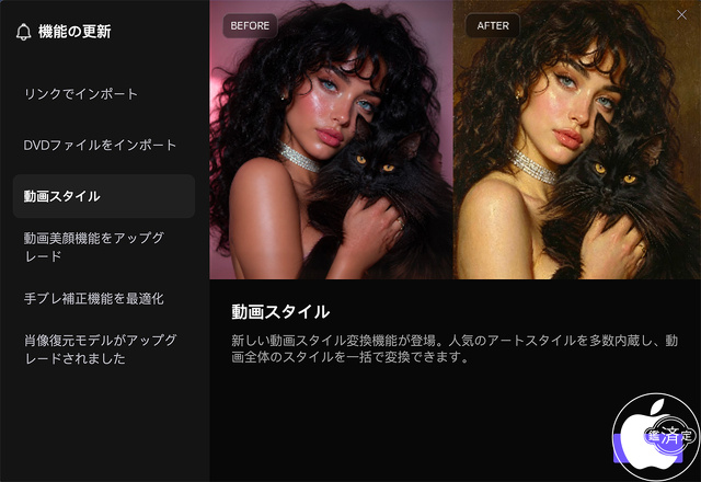 HitPaw VikPea for Mac Ver.5.4.0：動画スタイル