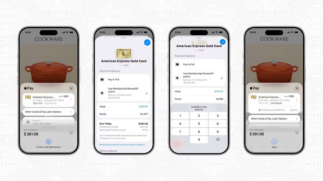 アメリカン・エキスプレス：Apple Payポイントで支払う